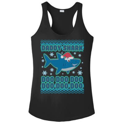 Christmas Daddy Shark Doo Doo Doo Ladies PosiCharge Competitor Racerback Tank