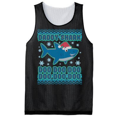 Christmas Daddy Shark Doo Doo Doo Mesh Reversible Basketball Jersey Tank