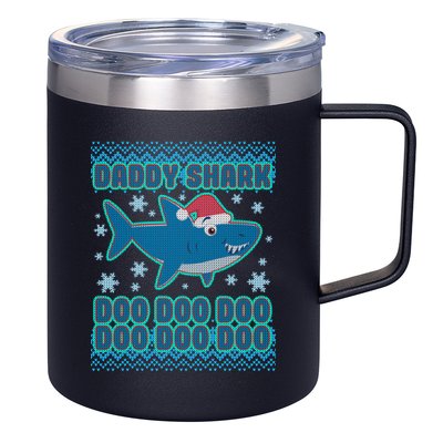 Christmas Daddy Shark Doo Doo Doo 12oz Stainless Steel Coffee Mug