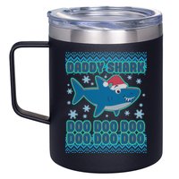Christmas Daddy Shark Doo Doo Doo 12oz Stainless Steel Coffee Mug
