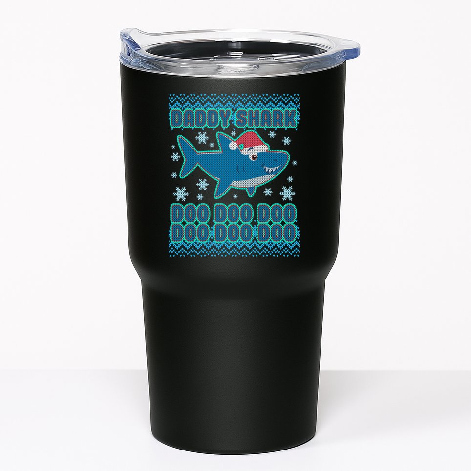 Christmas Daddy Shark Doo Doo Doo Tumbler