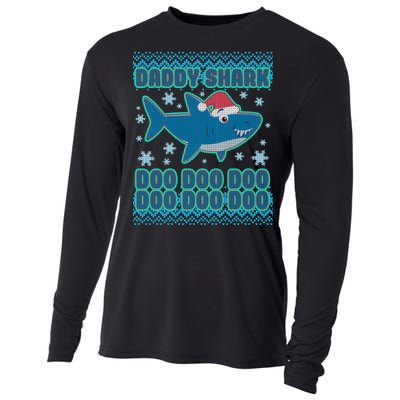 Christmas Daddy Shark Doo Doo Doo Cooling Performance Long Sleeve Crew