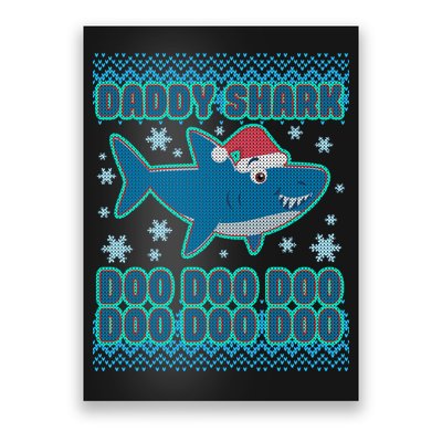 Christmas Daddy Shark Doo Doo Doo Poster