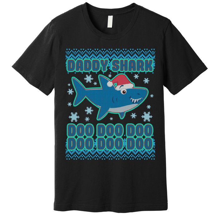 Christmas Daddy Shark Doo Doo Doo Premium T-Shirt