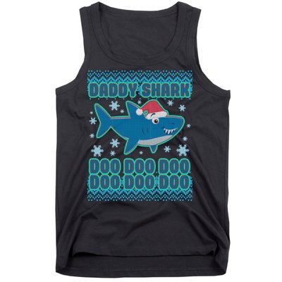 Christmas Daddy Shark Doo Doo Doo Tank Top