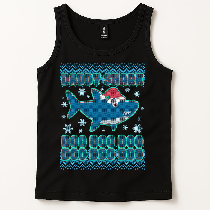 Christmas Daddy Shark Doo Doo Doo Tank Top