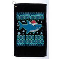 Christmas Daddy Shark Doo Doo Doo Golf Towel