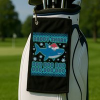 Christmas Daddy Shark Doo Doo Doo Golf Towel