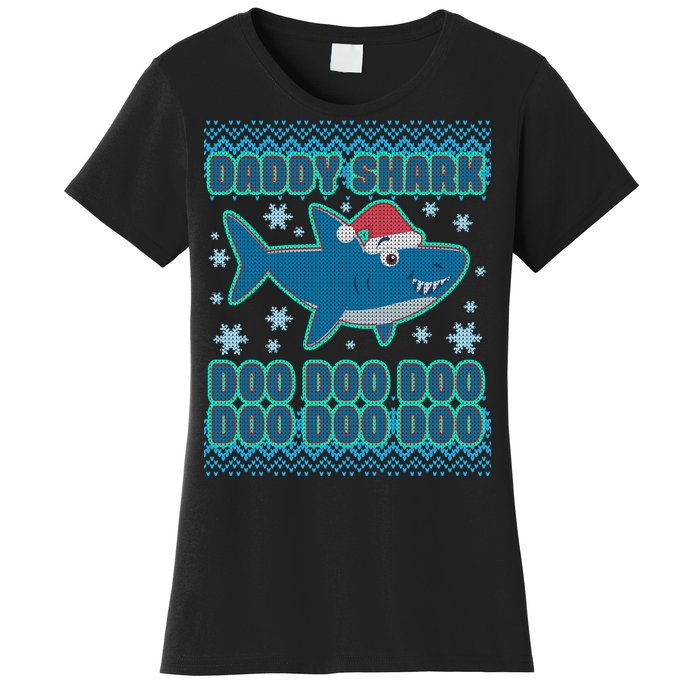 Christmas Daddy Shark Doo Doo Doo Women's T-Shirt