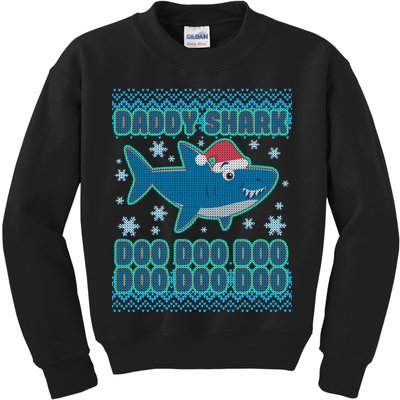 Christmas Daddy Shark Doo Doo Doo Kids Sweatshirt
