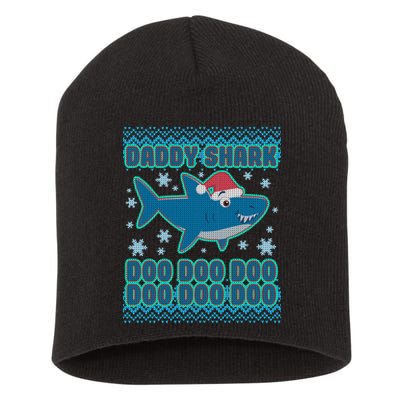 Christmas Daddy Shark Doo Doo Doo Short Acrylic Beanie