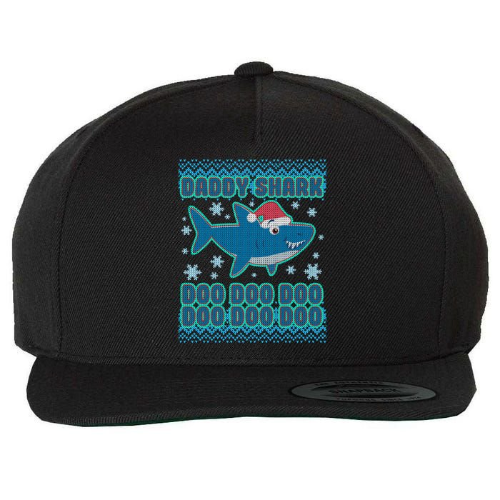 Christmas Daddy Shark Doo Doo Doo Wool Snapback Cap