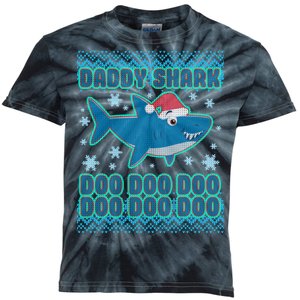 Christmas Daddy Shark Doo Doo Doo Kids Tie-Dye T-Shirt