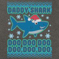 Christmas Daddy Shark Doo Doo Doo Cotton Canvas Backpack