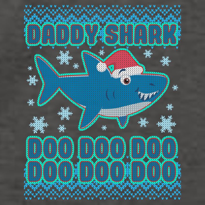 Christmas Daddy Shark Doo Doo Doo Vector Backpack