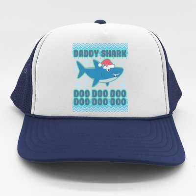 Christmas Daddy Shark Doo Doo Doo Trucker Hat