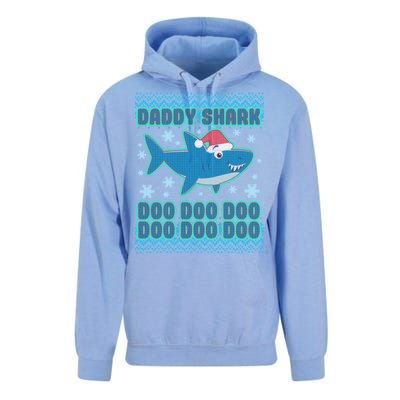 Christmas Daddy Shark Doo Doo Doo Unisex Surf Hoodie