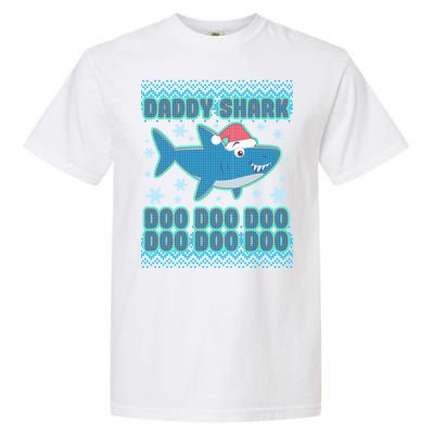 Christmas Daddy Shark Doo Doo Doo Garment-Dyed Heavyweight T-Shirt