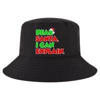 Christmas Dear Santa I Can Explain Cool Comfort Performance Bucket Hat
