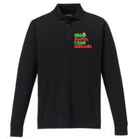 Christmas Dear Santa I Can Explain Performance Long Sleeve Polo