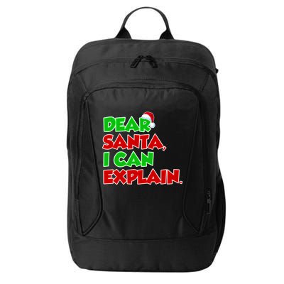 Christmas Dear Santa I Can Explain City Backpack