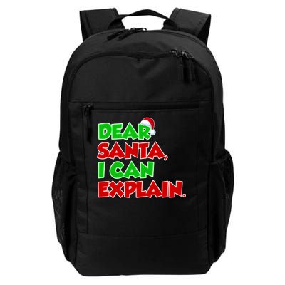 Christmas Dear Santa I Can Explain Daily Commute Backpack