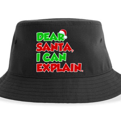 Christmas Dear Santa I Can Explain Sustainable Bucket Hat