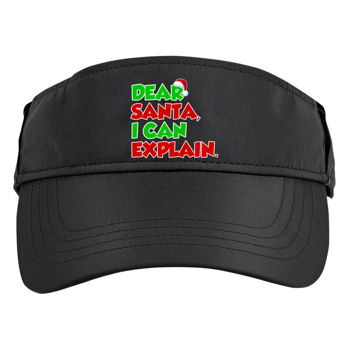 Christmas Dear Santa I Can Explain Adult Drive Performance Visor