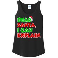 Christmas Dear Santa I Can Explain Ladies Essential Tank