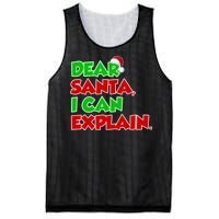 Christmas Dear Santa I Can Explain Mesh Reversible Basketball Jersey Tank