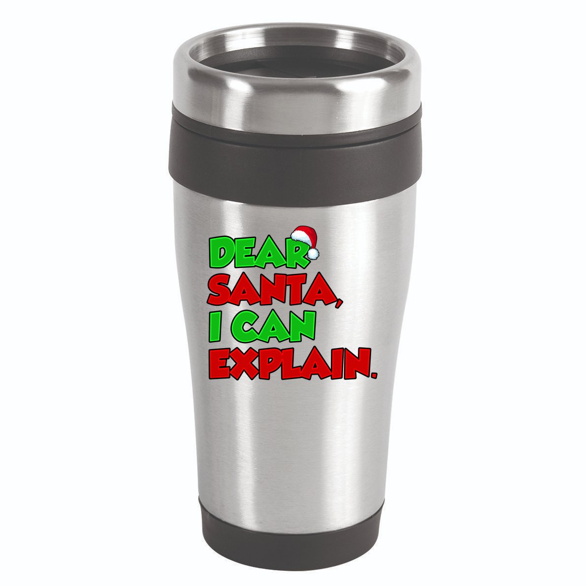 Christmas Dear Santa I Can Explain 16oz Travel Tumbler