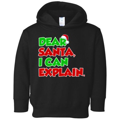 Christmas Dear Santa I Can Explain Toddler Hoodie