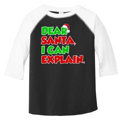 Christmas Dear Santa I Can Explain Toddler Fine Jersey T-Shirt