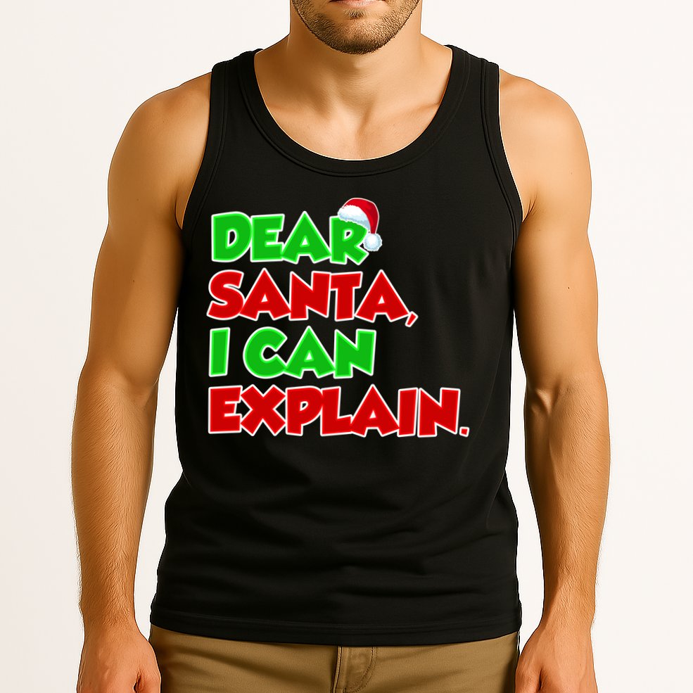 Christmas Dear Santa I Can Explain Tank Top
