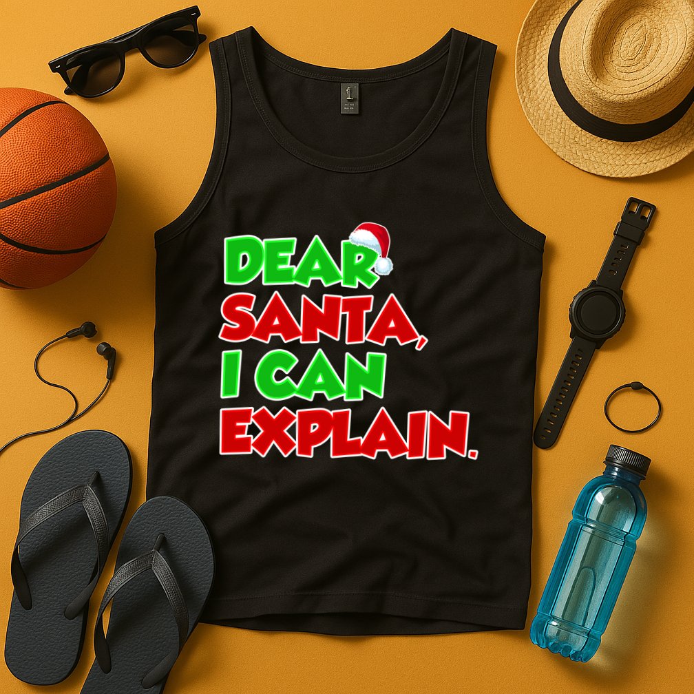 Christmas Dear Santa I Can Explain Tank Top