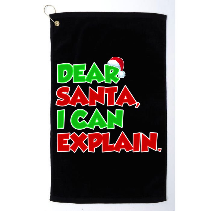 Christmas Dear Santa I Can Explain Golf Towel