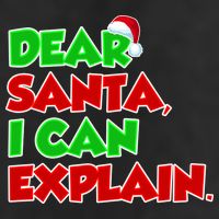Christmas Dear Santa I Can Explain Golf Towel