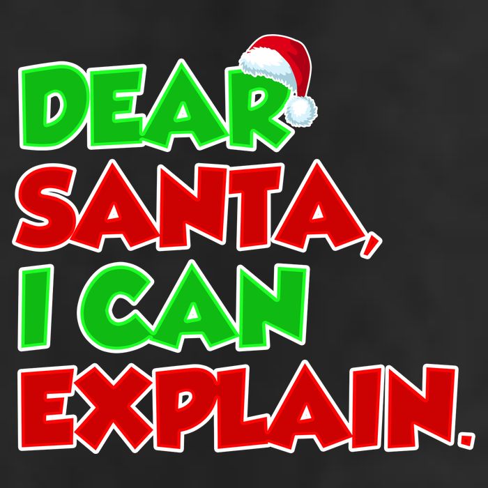 Christmas Dear Santa I Can Explain Golf Towel