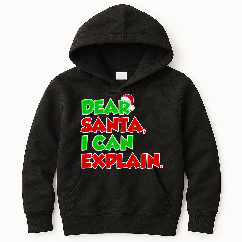 Christmas Dear Santa I Can Explain Kids Hoodie