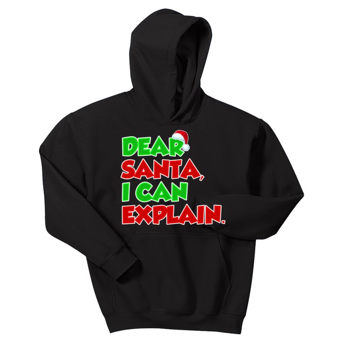 Christmas Dear Santa I Can Explain Kids Hoodie