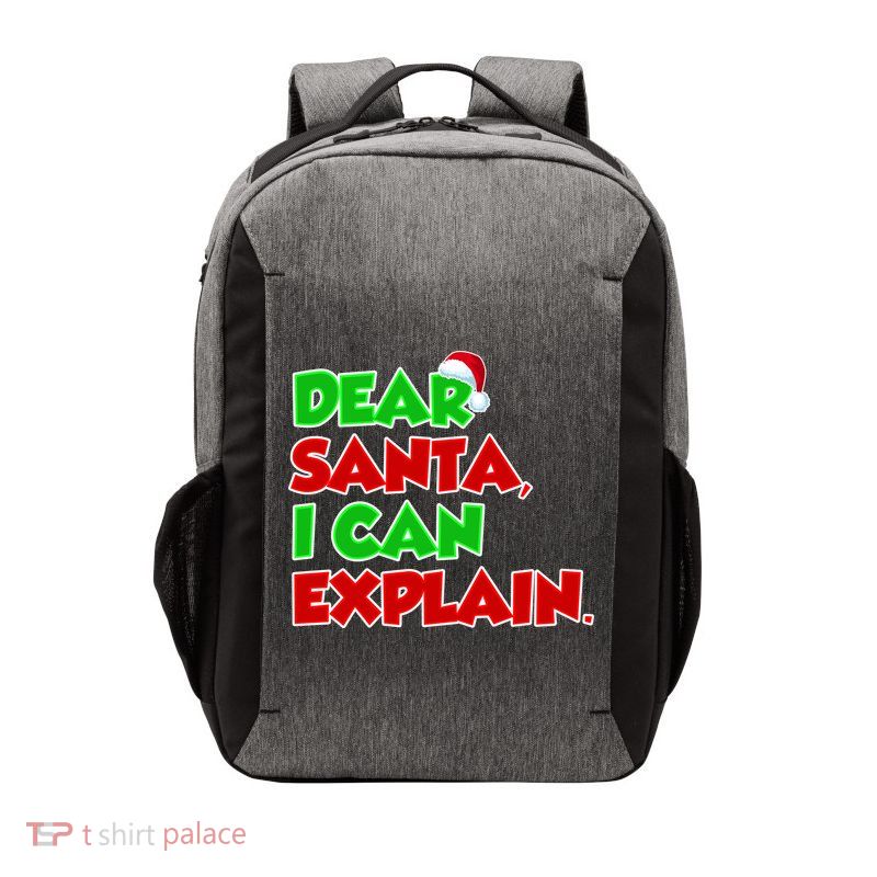 Christmas Dear Santa I Can Explain Vector Backpack