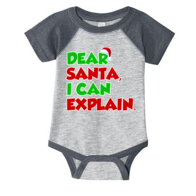 Christmas Dear Santa I Can Explain Infant Baby Jersey Bodysuit