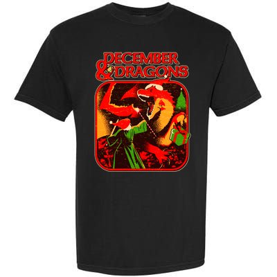 Christmas December & Dragons Garment-Dyed Heavyweight T-Shirt