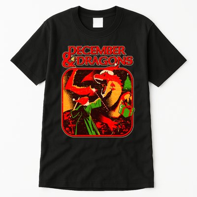 Christmas December & Dragons Tall T-Shirt