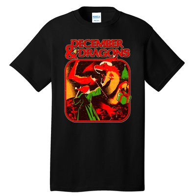 Christmas December & Dragons Tall T-Shirt