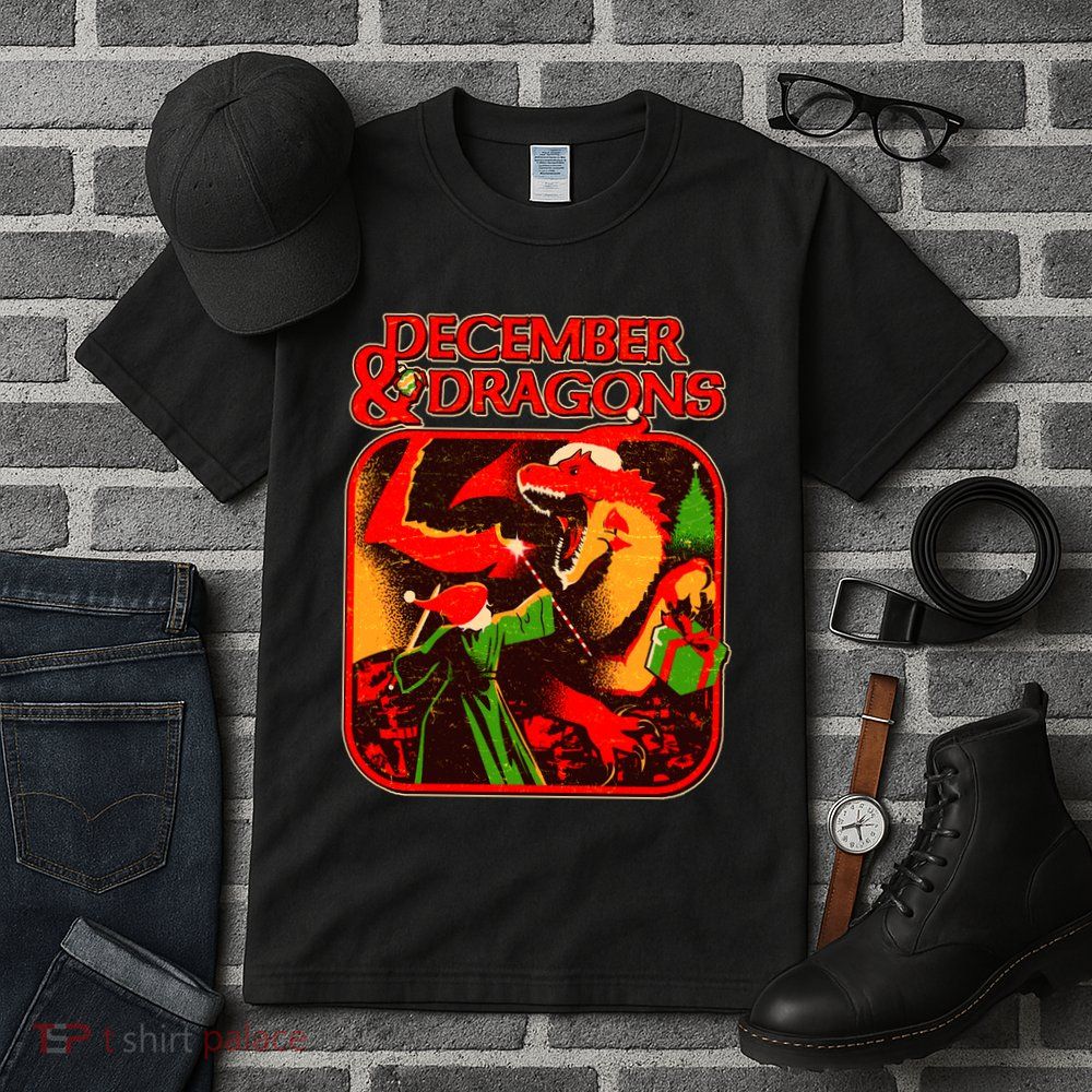 Christmas December & Dragons Tall T-Shirt