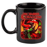 Christmas December & Dragons 11oz C Handle Ceramic Mug