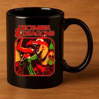 Christmas December & Dragons 11oz C Handle Ceramic Mug