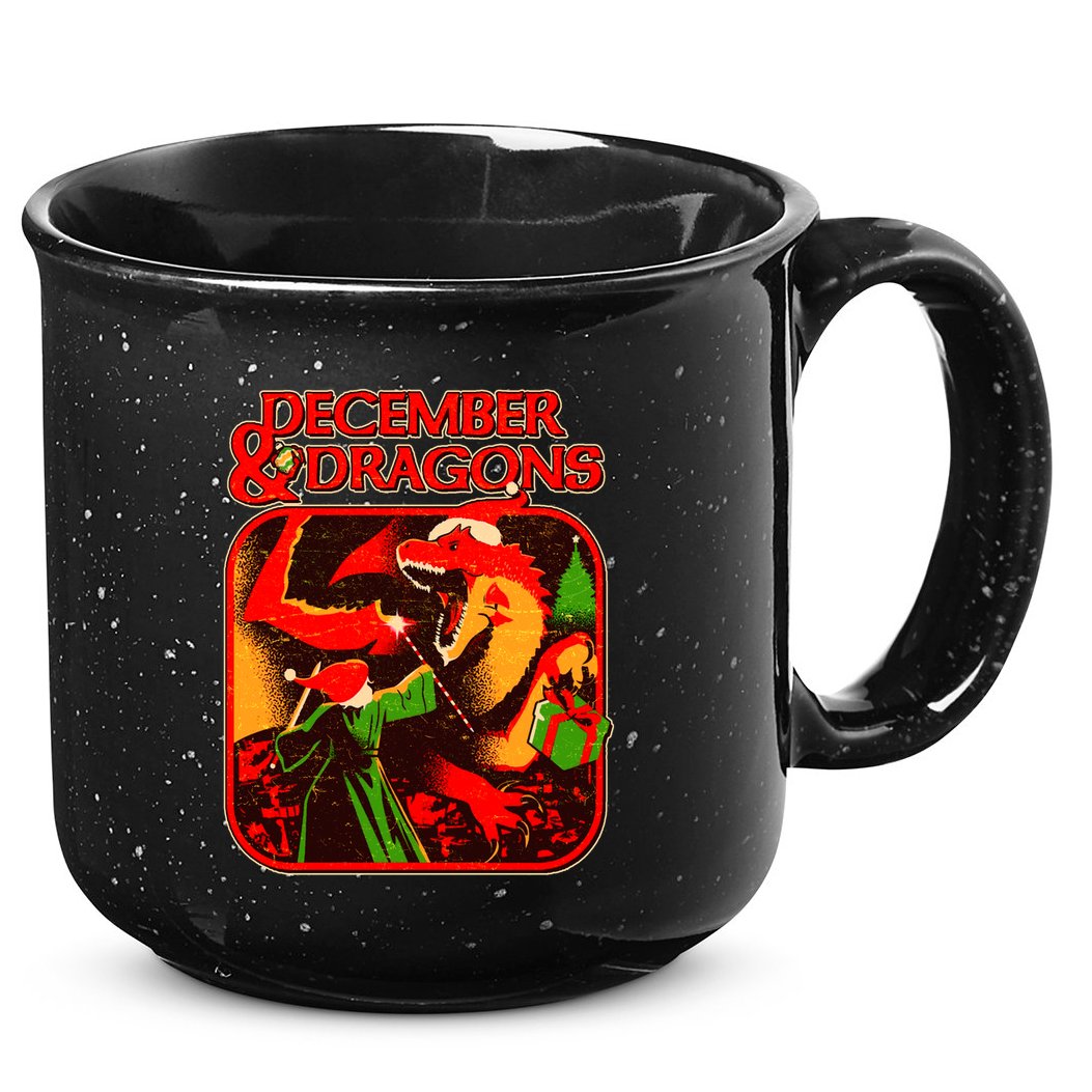 Christmas December & Dragons 15oz Campfire Ceramic Mug