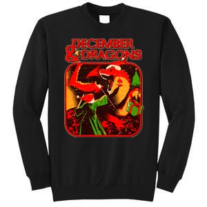 Christmas December & Dragons Tall Sweatshirt